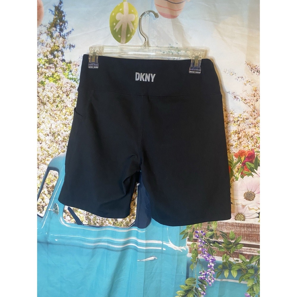 DKNY Ladies Biker Short Size Large Black - Picture 4 of 6